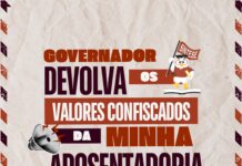 Aposentadas e aposentados enviam carta ao governador pedindo a devolução dos 14%
