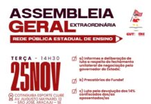 Governador descumpre com a palavra, fecha negociação e professores farão assembleia na próxima terça