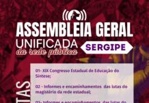 Assembleia geral vai discutir pauta de luta de professores do Estado e dos municípios
